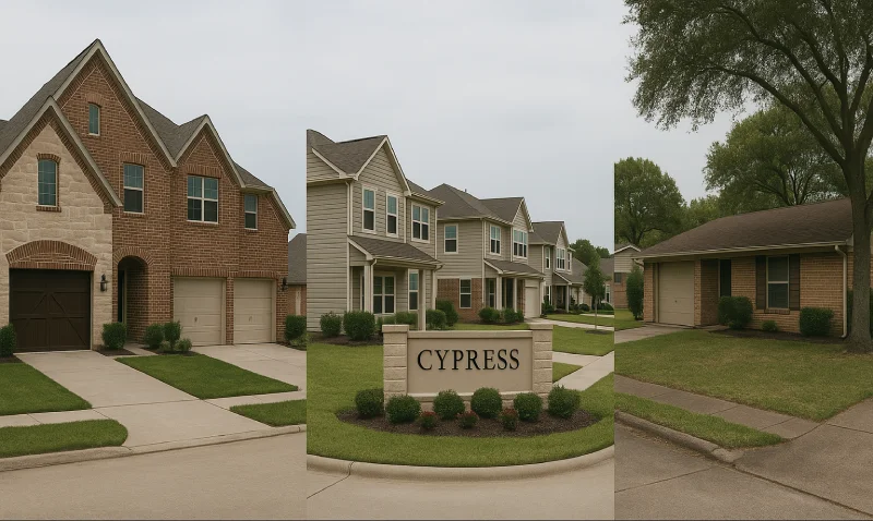 How Do Cypress, TX Home Features Differ Between Various Neighborhoods Within the Area?